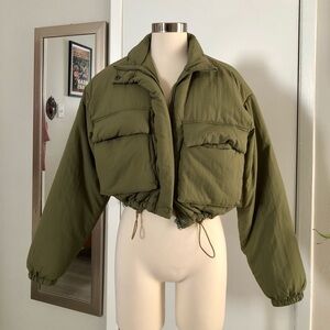 Blank NYC Cropped Puffer Jacket